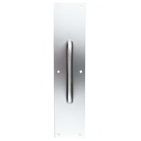 Trans Atlantic Co. 3-1/2 in. x 15 in. Aluminum Pull Plate with Round Pull GH-PP5325-AL